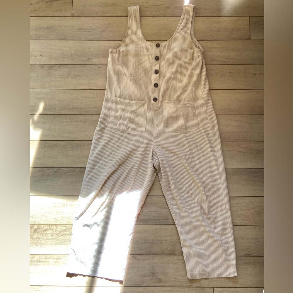 Marine Layer stripped jumpsuit